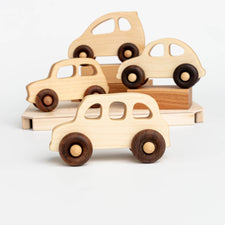 Handmade Wooden Toy Car English Taxi