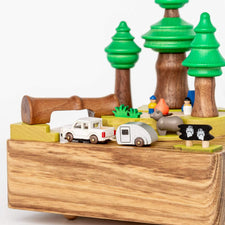Wooderful Life Music Boxes Wooden Forest Camping Music Box
