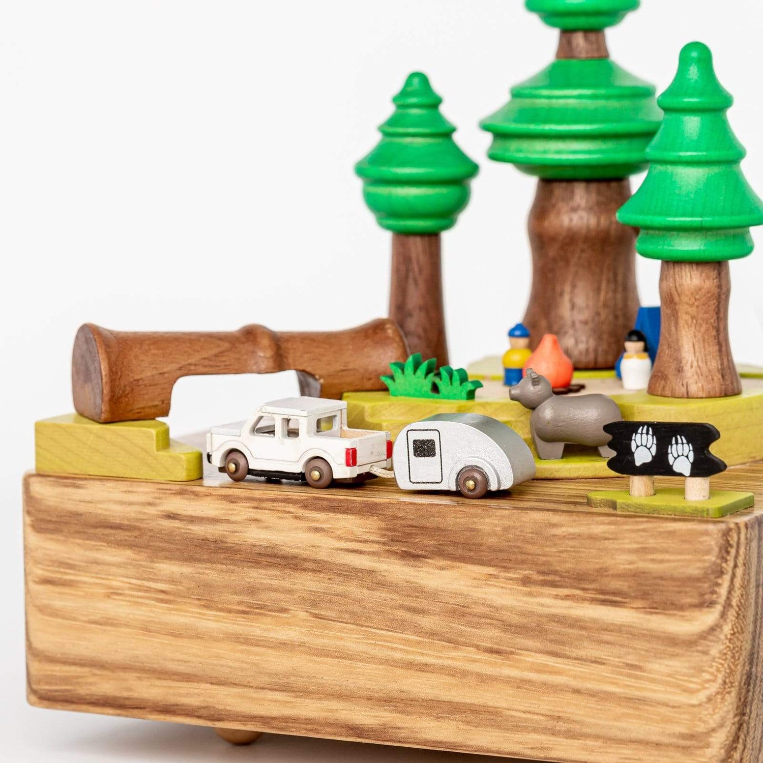 Wooderful Life Music Boxes Wooden Forest Camping Music Box