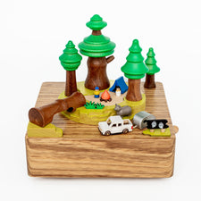 Wooderful Life Music Boxes Wooden Forest Camping Music Box