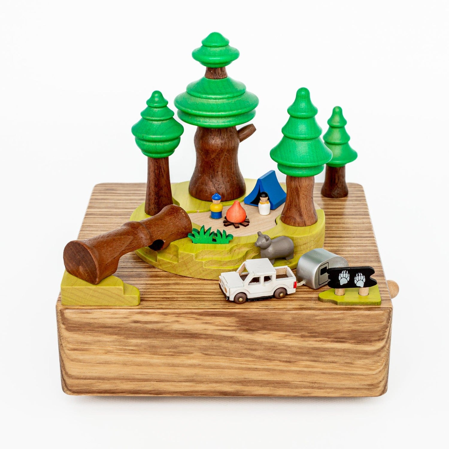 Wooden Forest Camping Music Box  Wooderful Life Music Box – The Playful  Peacock