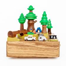 Wooderful Life Music Boxes Wooden Forest Camping Music Box
