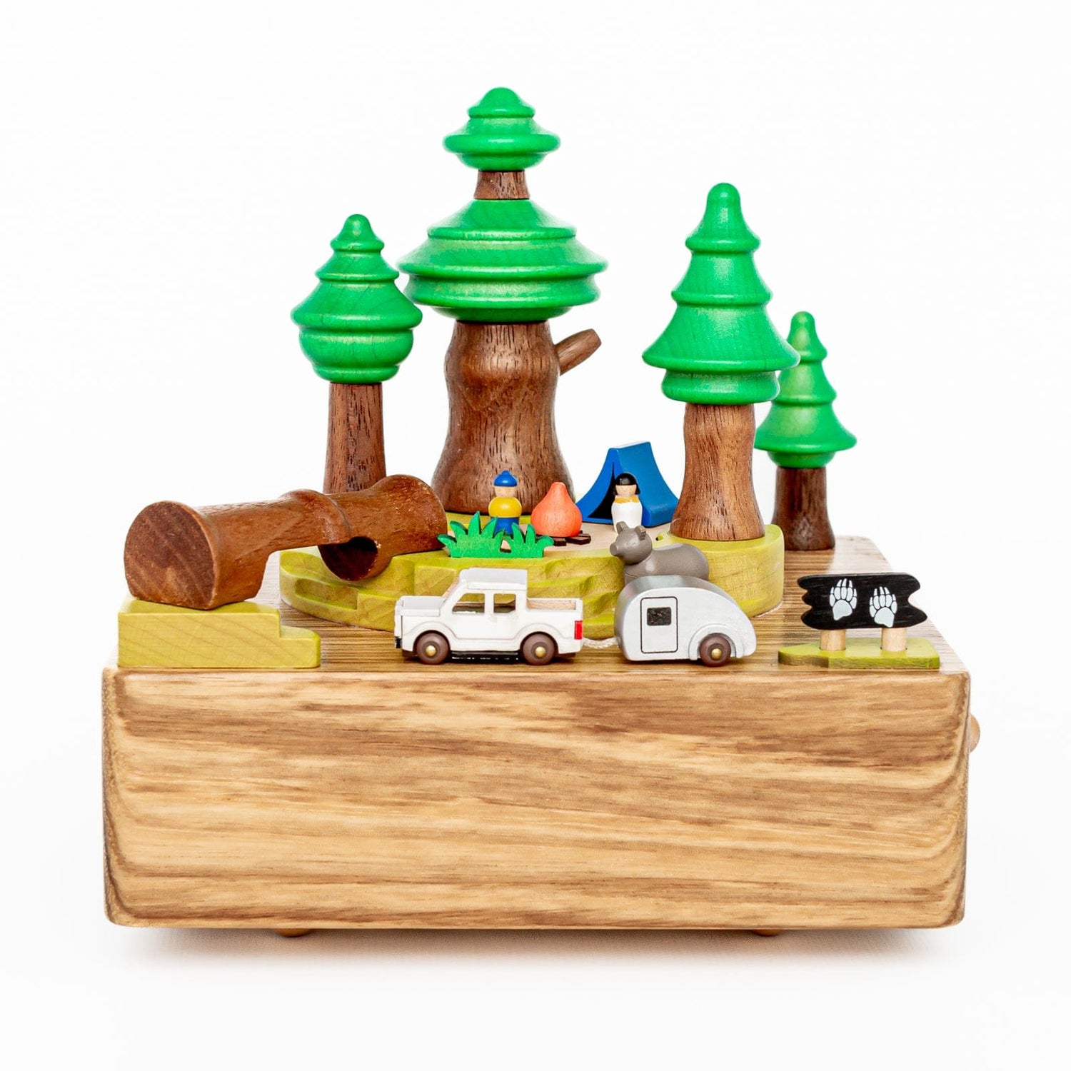 Wooderful Life Music Boxes Wooden Forest Camping Music Box