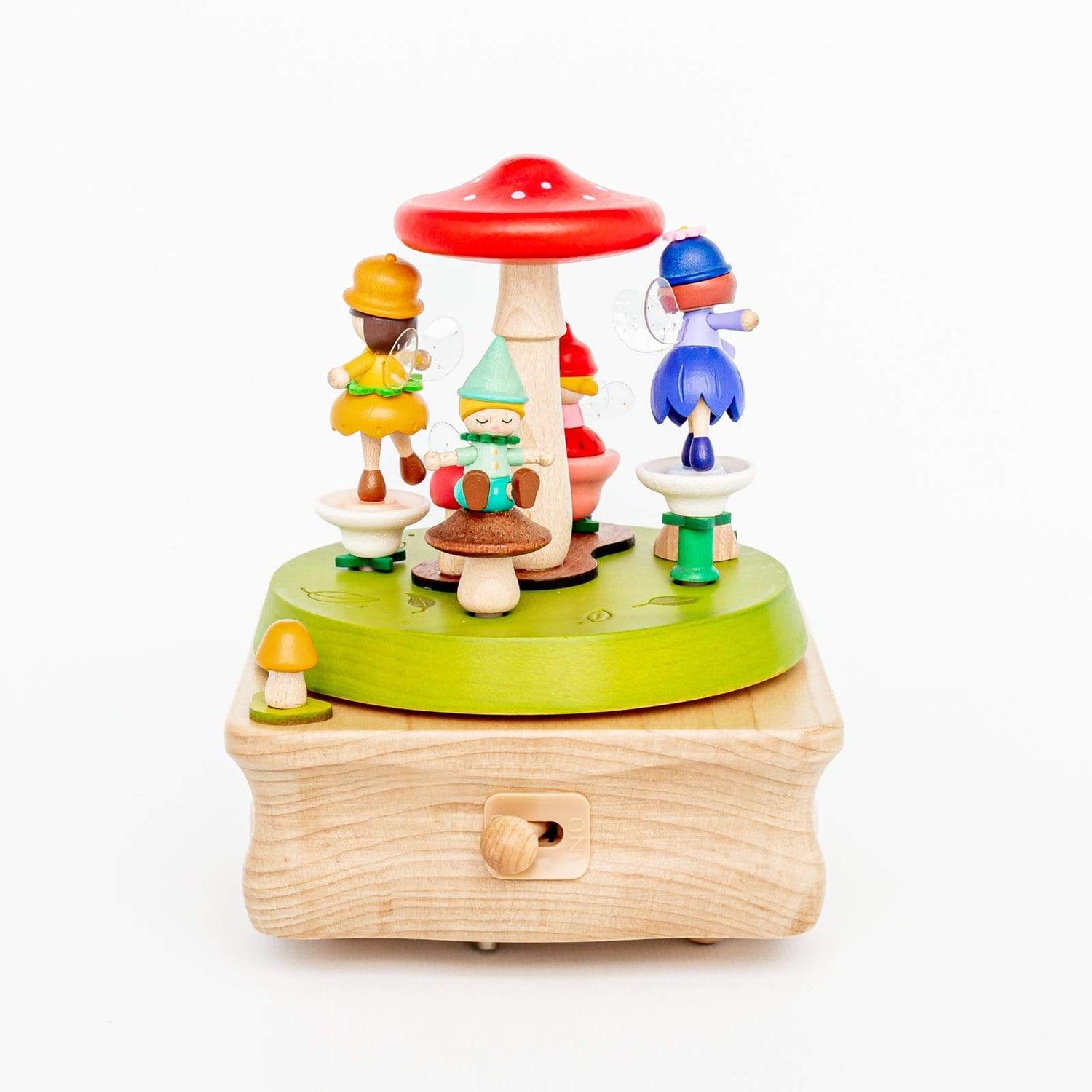 Wooden Mushroom Fairy Music Box Mushroom Music Box