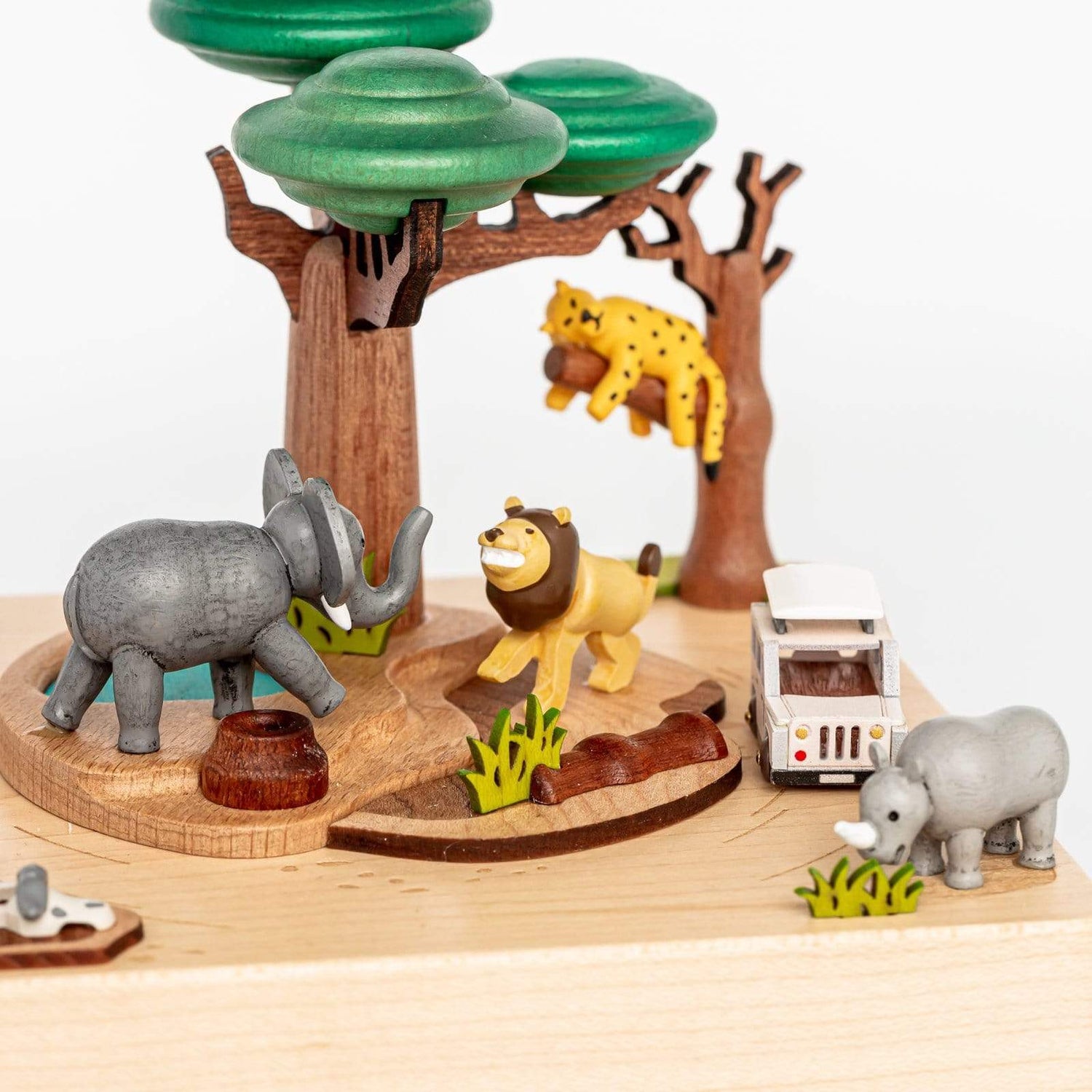 Wooderful Life Music Boxes Wooden Safari Music Box