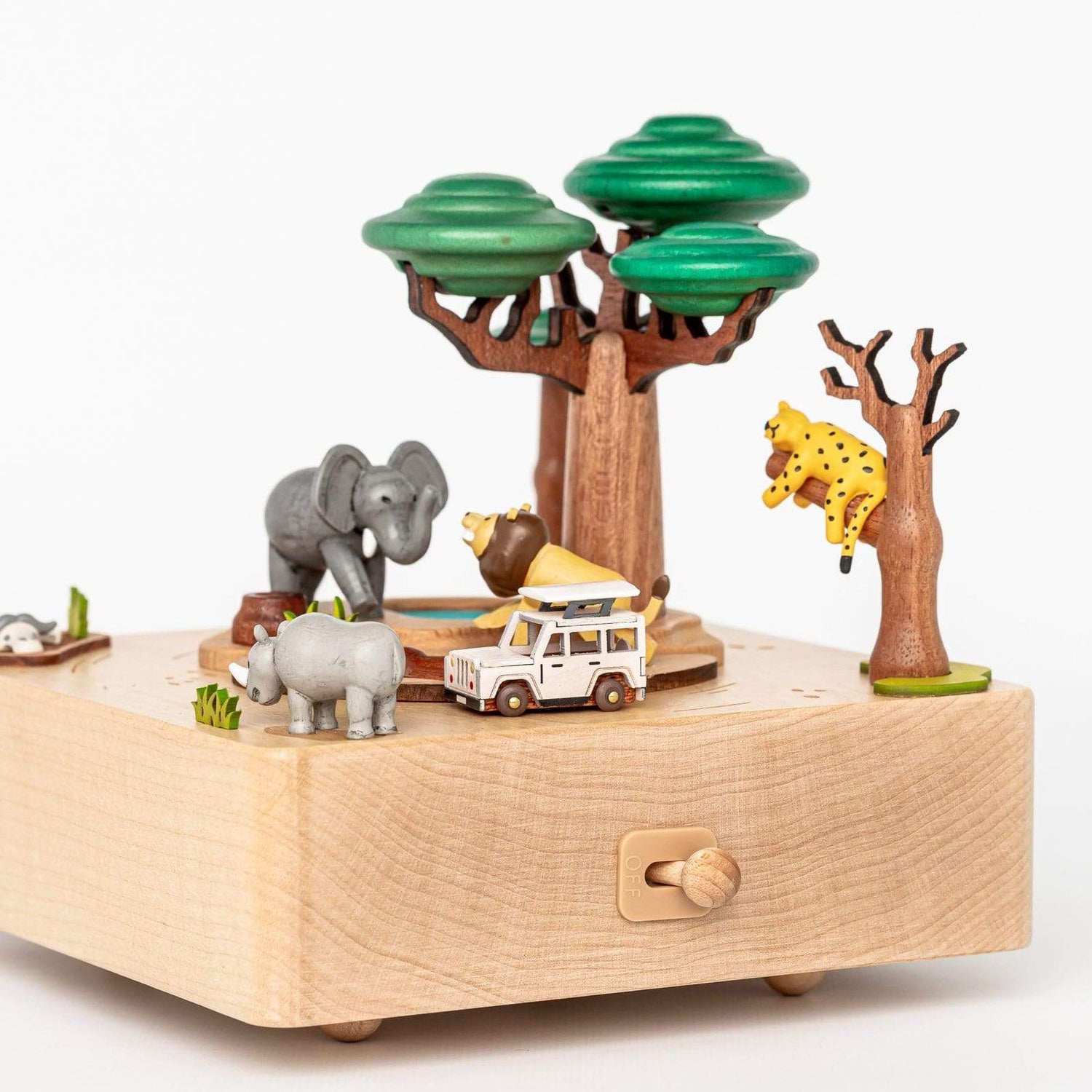 Wooderful Life Music Boxes Wooden Safari Music Box