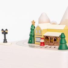 Wooderful Life Music Boxes Wooden Winter Train Music Box