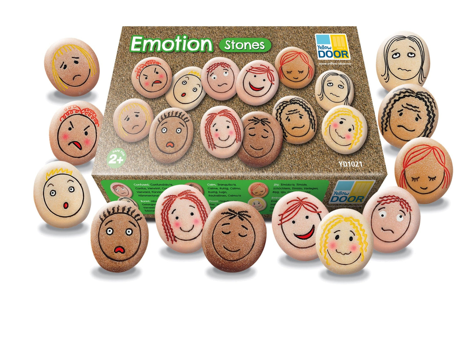 Yellow Door Sensory Play Emotion Stones (set of 12)