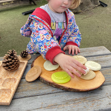 Yellow Door Sensory Play Lets Investigate! Nature Sensory Stones