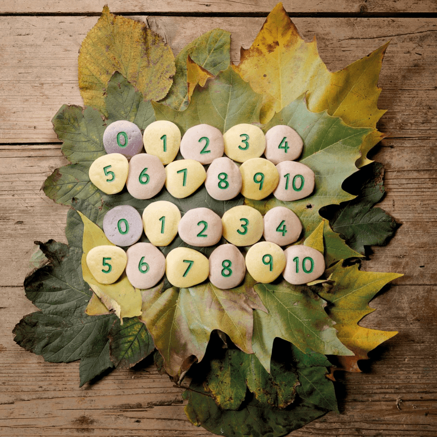 Yellow Door Sensory Play Numbers Pebbles (Set of 22)