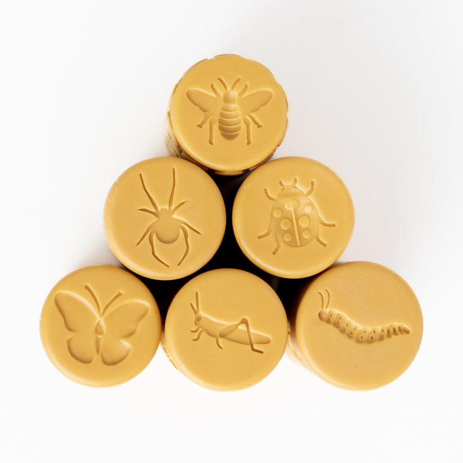 Yellow Door Sensory Play Play Dough Roller & Stamper - Garden Bugs (6 pack)