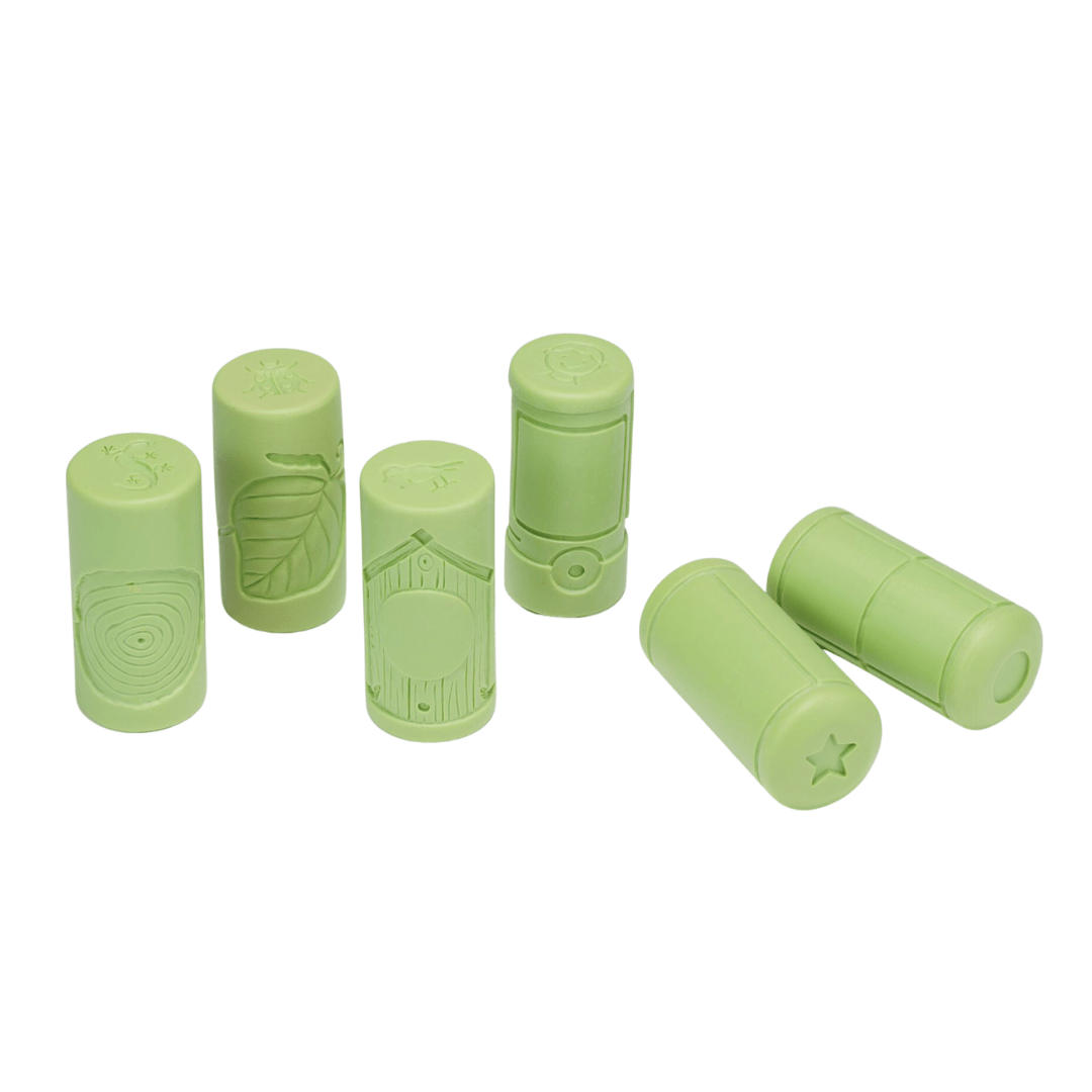 Yellow Door Sensory Play Play Dough Rollers & Stamper Set - Number Frames (6 pack)