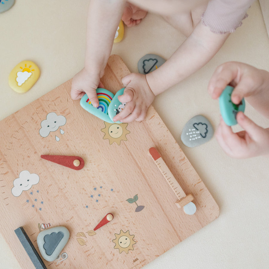 Yellow Door Sensory Play Weather Stones (Set of 10)